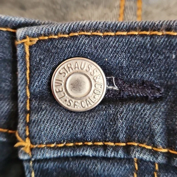 Levi's 511 38x30 Straight Leg Jeans, Dark Blue Wash Denim - Picture 2 of 10